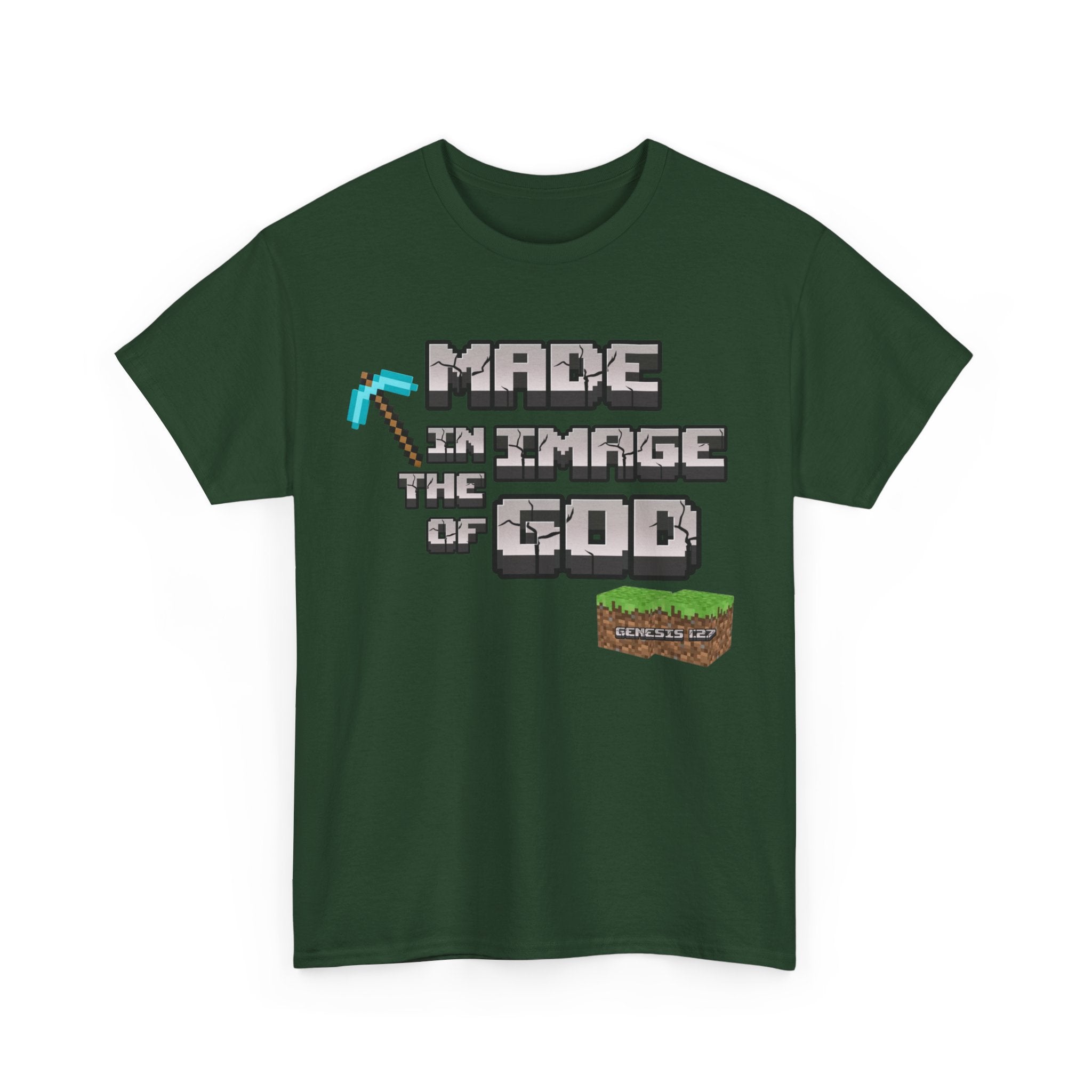 Genesis 1:27 Minecraft-Inspired Christain T-Shirt - Unisex