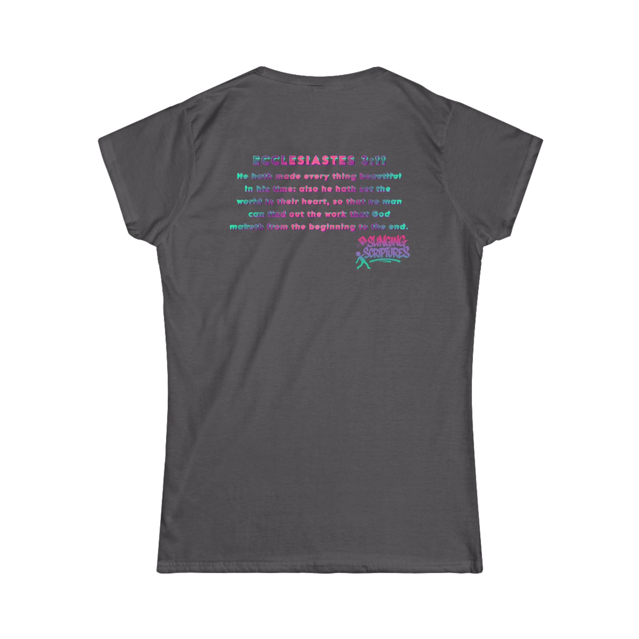 Everything Beautiful in Its Time Women’s Tee | Ecclesiastes 3:11 Scripture Shirt | Christian Faith T-Shirt for Women