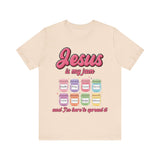 Jesus Is My Jam Tee | Unisex Jersey Christian T-Shirt | Fun Scripture Shirt | Faith-Based Graphic Tee