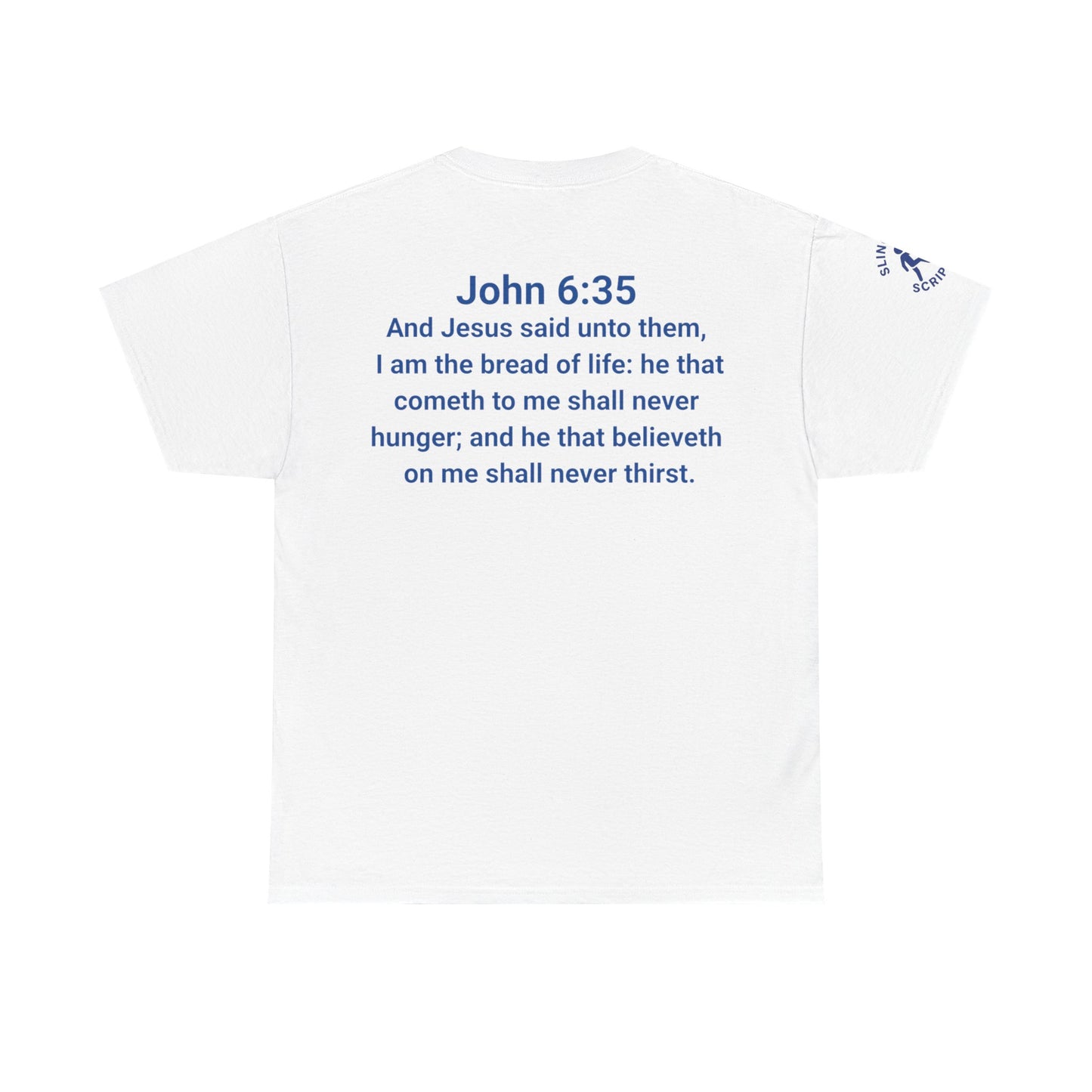 His Name Is Wonderful Tee | John 6:35 Wonder Bread Parody Shirt | Unisex Heavy Cotton Christian T-Shirt