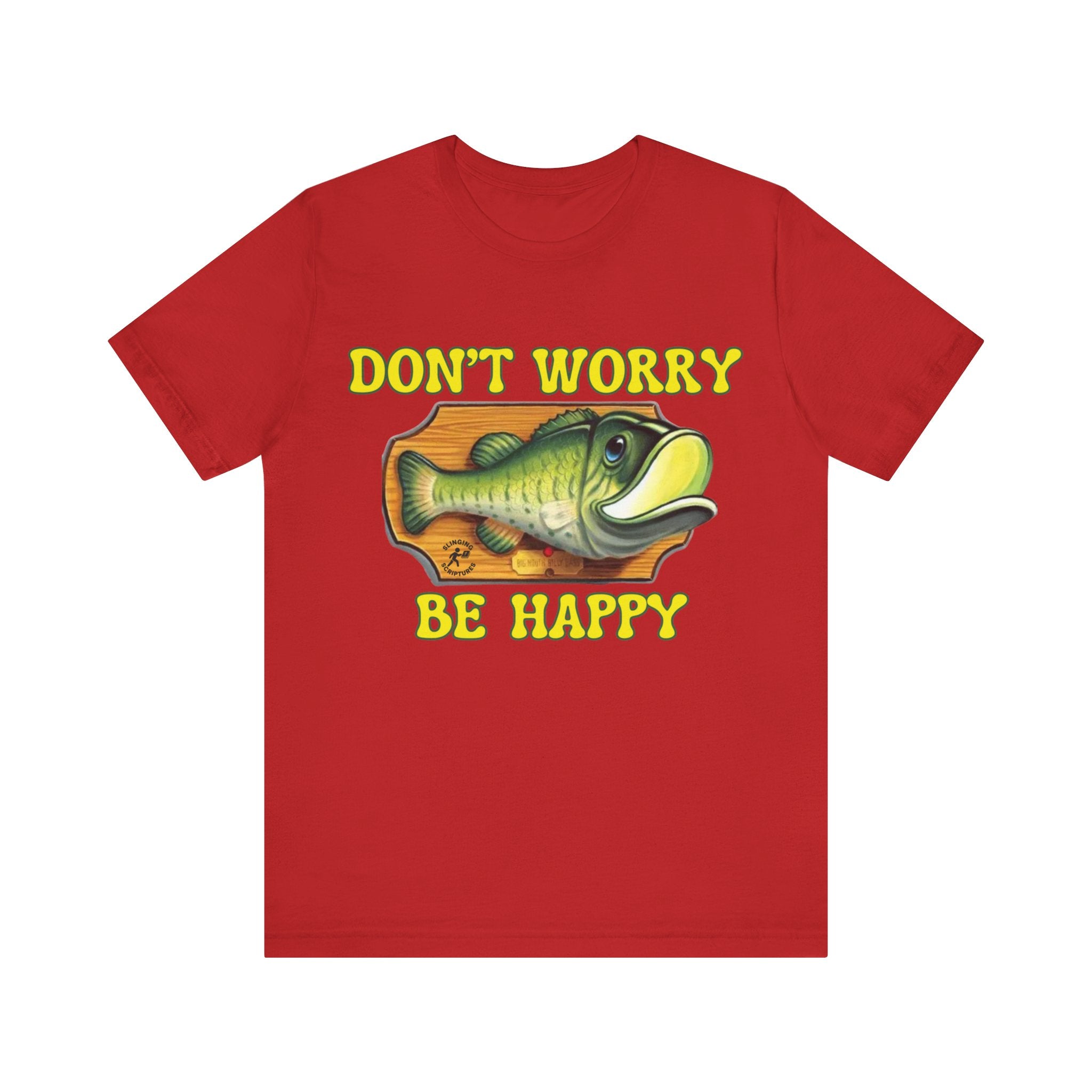 Funny Fish Tee | Philippians 4:6–7 Scripture Shirt | Christian Fisherman T-Shirt | Unisex Jersey Short Sleeve