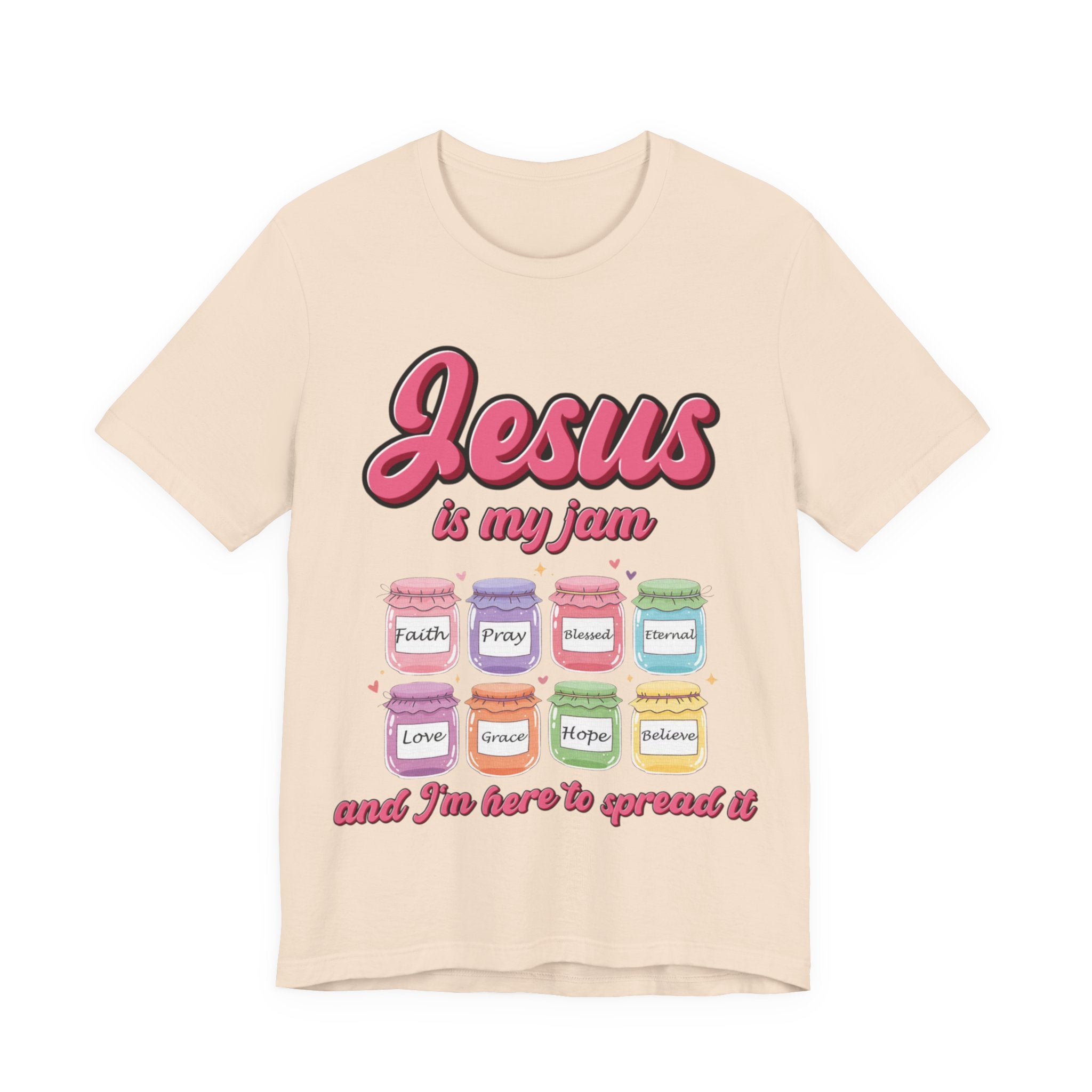 Jesus Is My Jam Tee | Unisex Jersey Christian T-Shirt | Fun Scripture Shirt | Faith-Based Graphic Tee