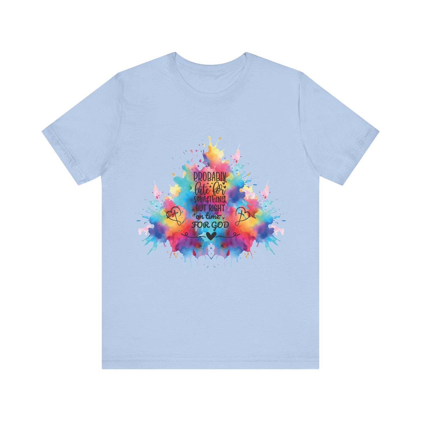 Ecclesiastes 3:1 T-Shirt – Unisex Jersey Short Sleeve Tee with Color Splash Artwork, Inspirational Bible Verse