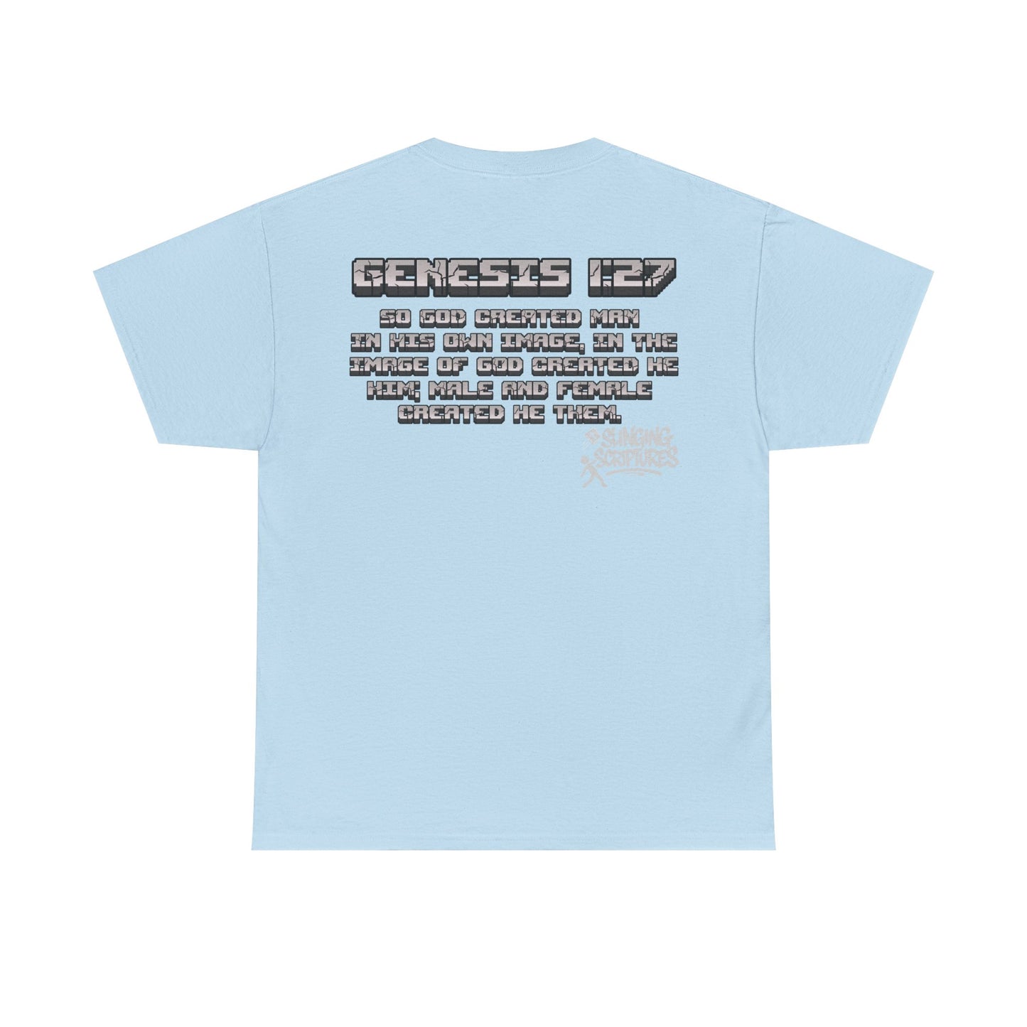 Genesis 1:27 Minecraft-Inspired Christain T-Shirt - Unisex