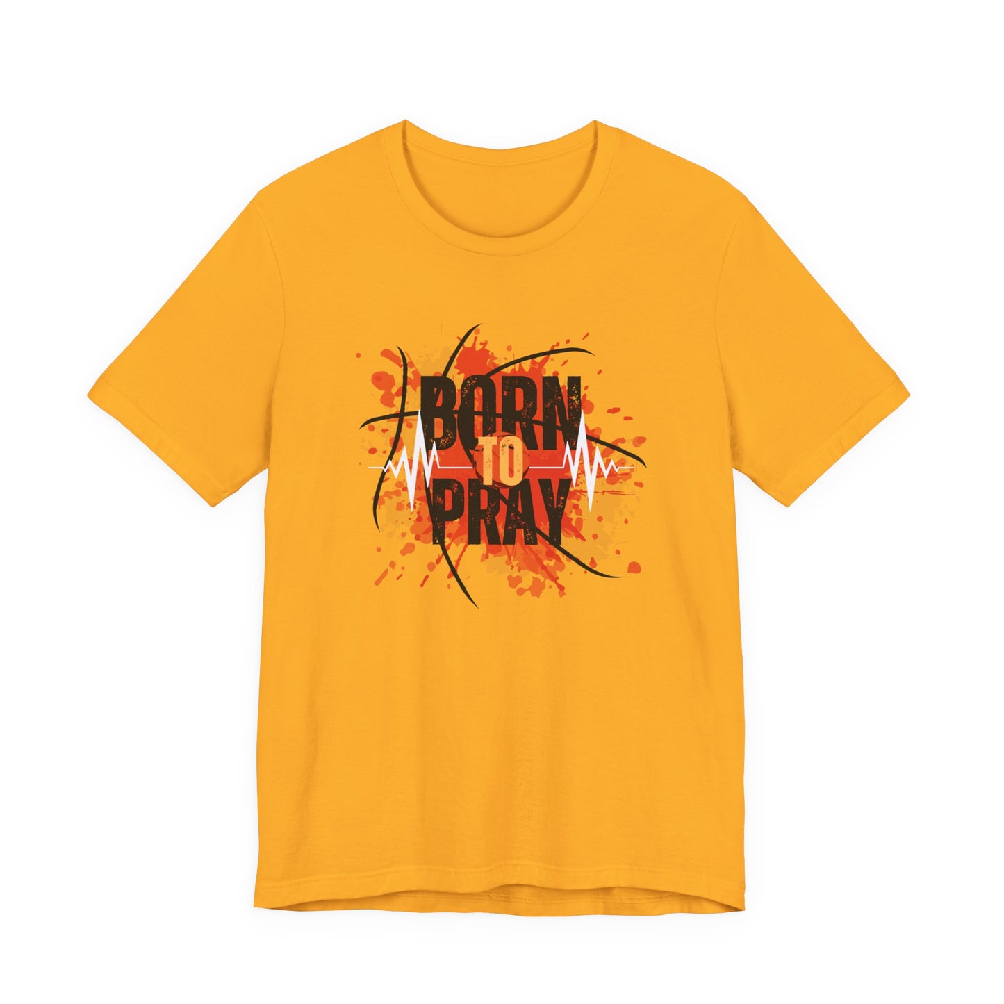 Born to Pray Tee | Christian Basketball Shirt | Unisex Jersey Short Sleeve | Inspirational Faith & Sports Apparel