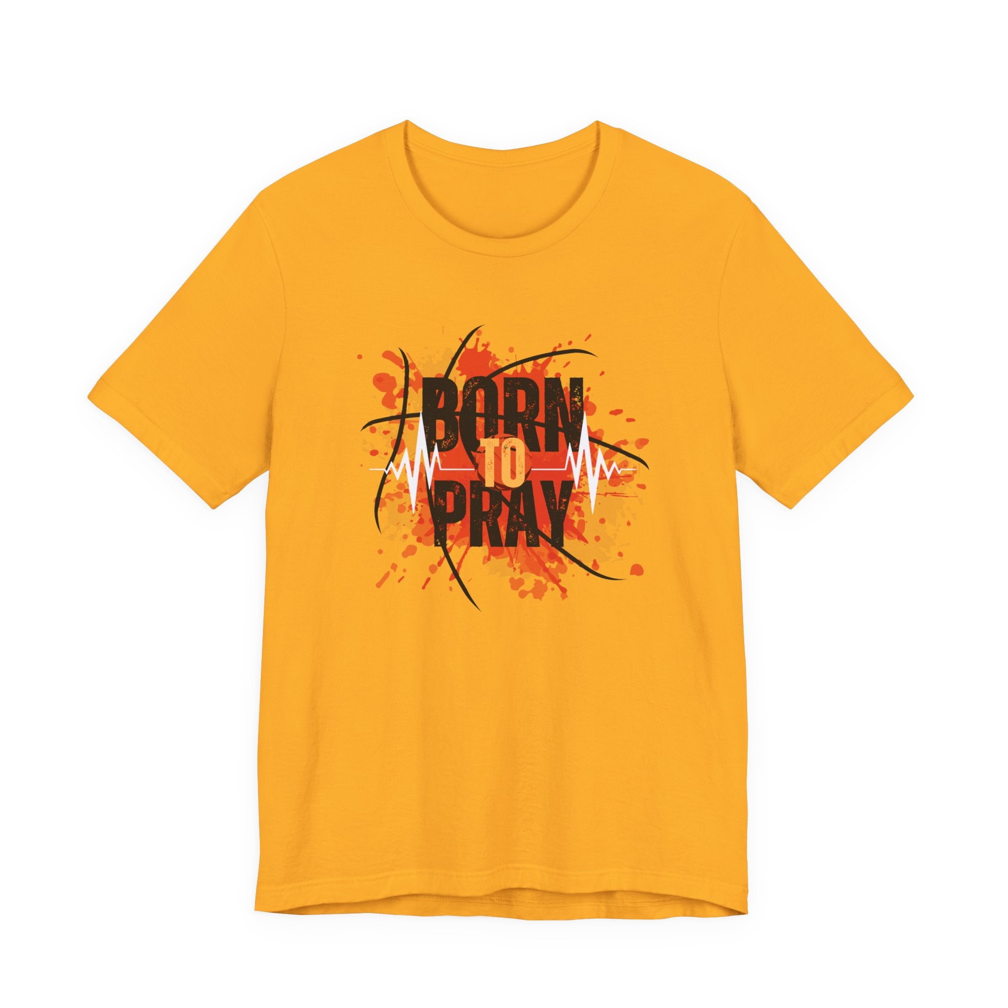 Born to Pray Tee | Christian Basketball Shirt | Unisex Jersey Short Sleeve | Inspirational Faith & Sports Apparel
