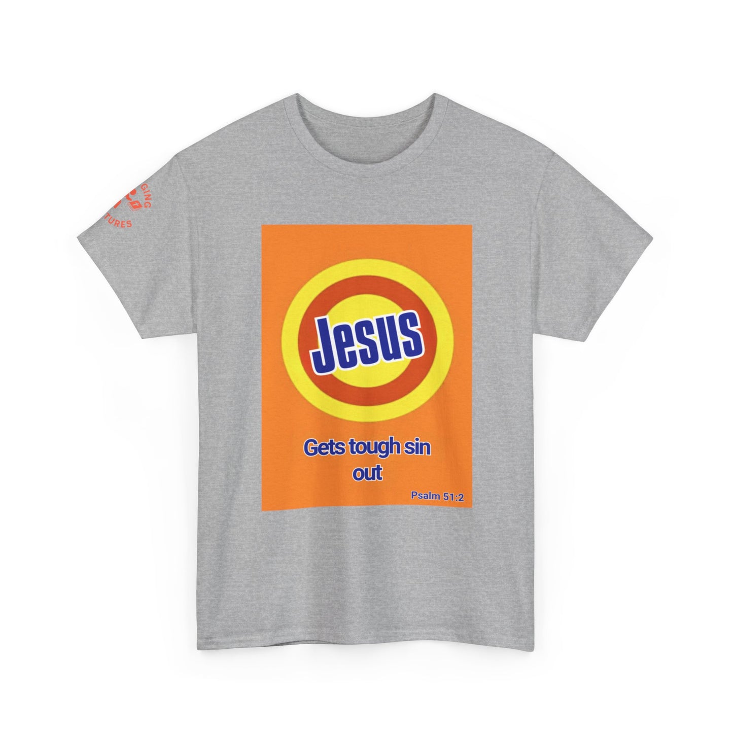 Jesus Gets Sin Out Tee | Psalm 51:2 | Unisex Heavy Cotton Christian Shirt