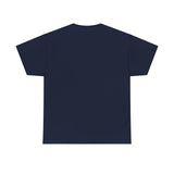 “Back of shirt — blank back showing plain fabric, no design, unisex Christian tee.”