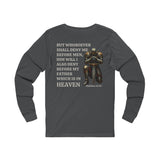 Stand for Christ — Matthew 10:33 | Warrior of Faith Unisex Jersey Long Sleeve Christian T-Shirt