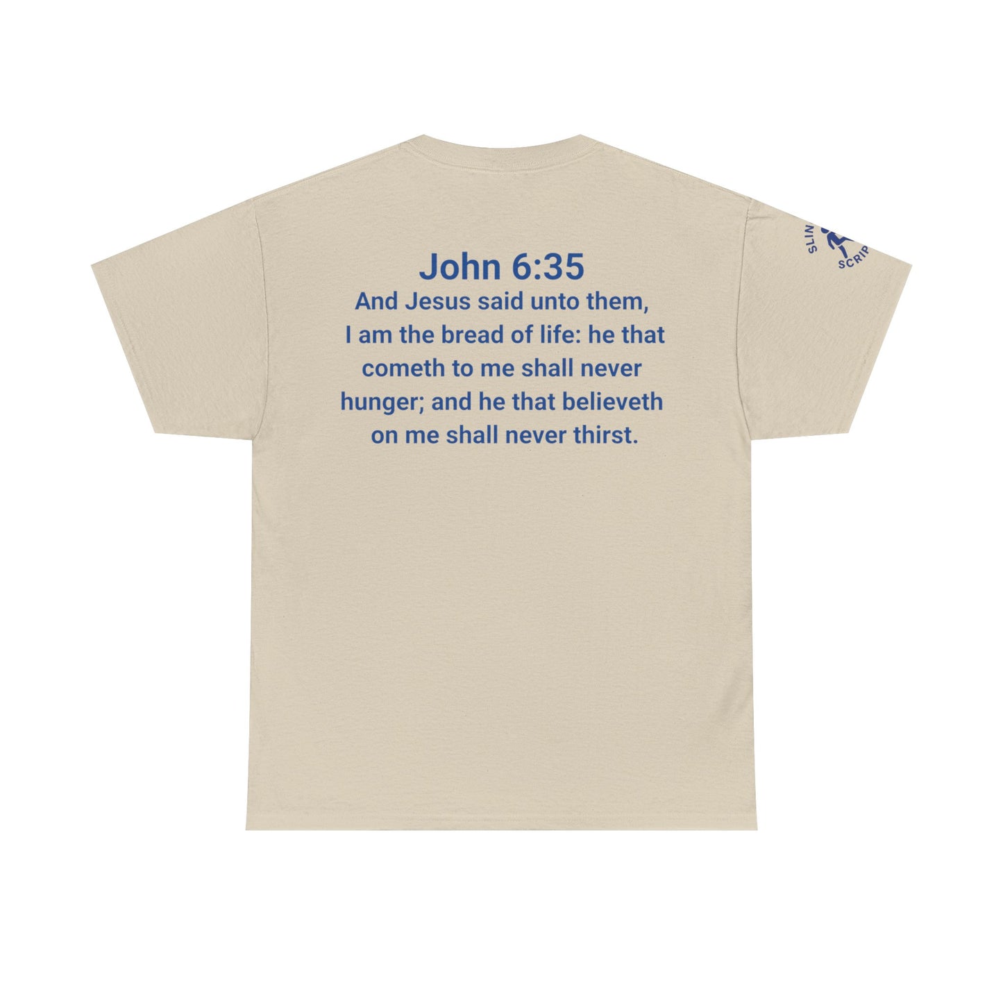 His Name Is Wonderful Tee | John 6:35 Wonder Bread Parody Shirt | Unisex Heavy Cotton Christian T-Shirt