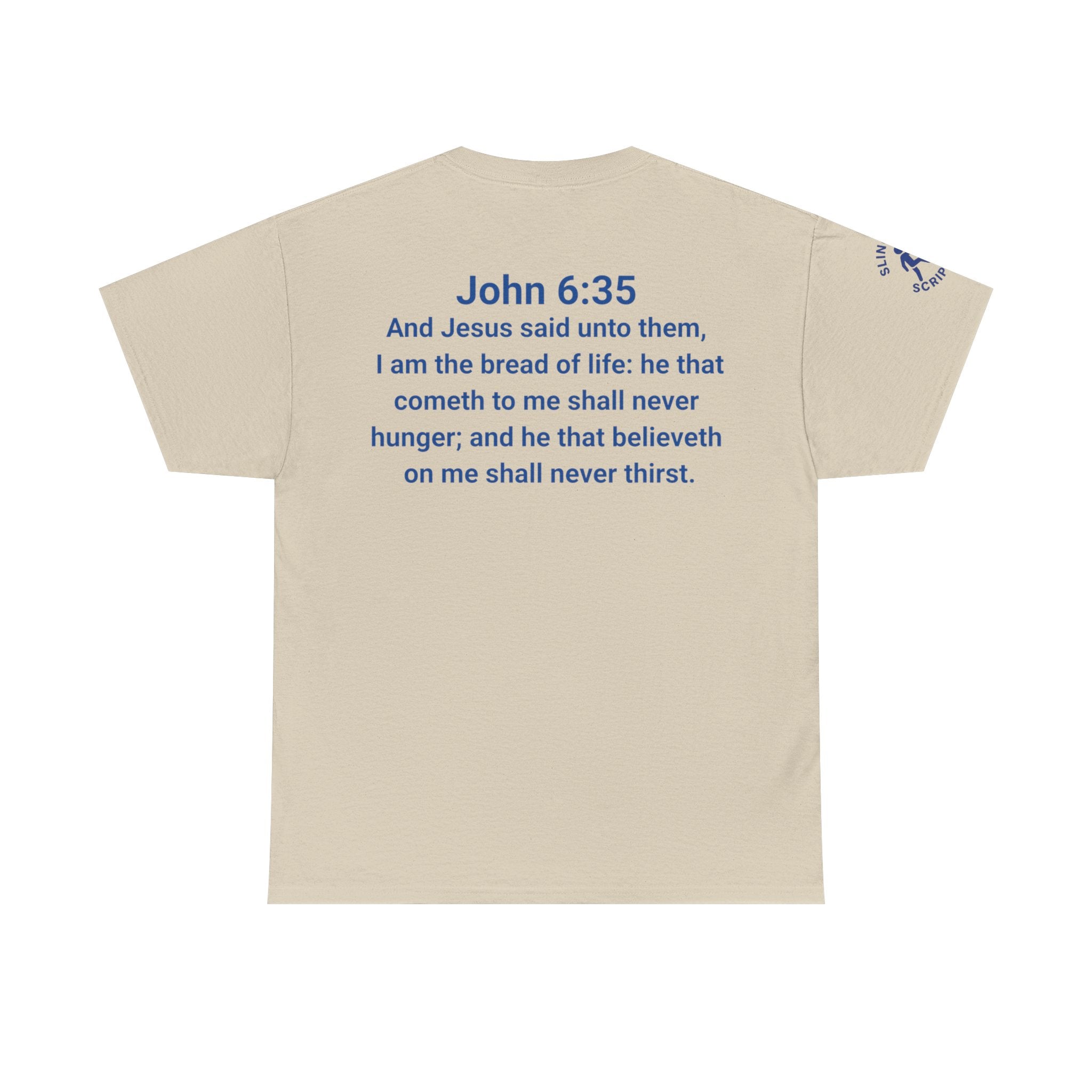 His Name Is Wonderful Tee | John 6:35 Wonder Bread Parody Shirt | Unisex Heavy Cotton Christian T-Shirt