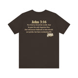 God So Loved the World — John 3:16 | Unisex Jersey Short Sleeve Christian T-Shirt