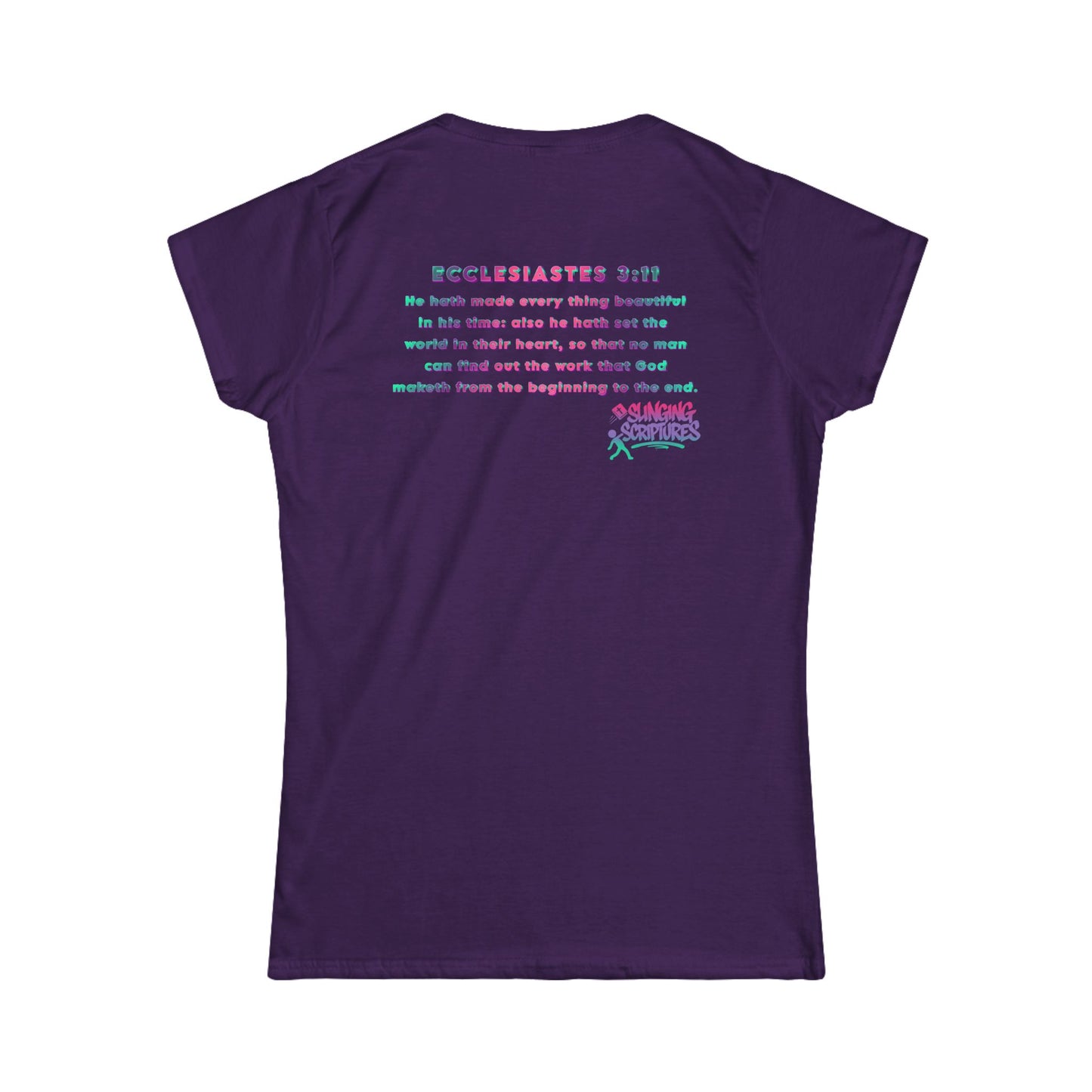Everything Beautiful in Its Time Women’s Tee | Ecclesiastes 3:11 Scripture Shirt | Christian Faith T-Shirt for Women