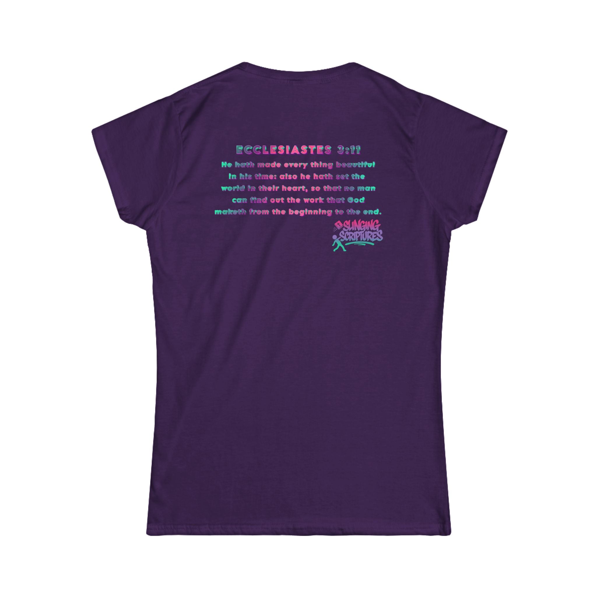 Everything Beautiful in Its Time Women’s Tee | Ecclesiastes 3:11 Scripture Shirt | Christian Faith T-Shirt for Women