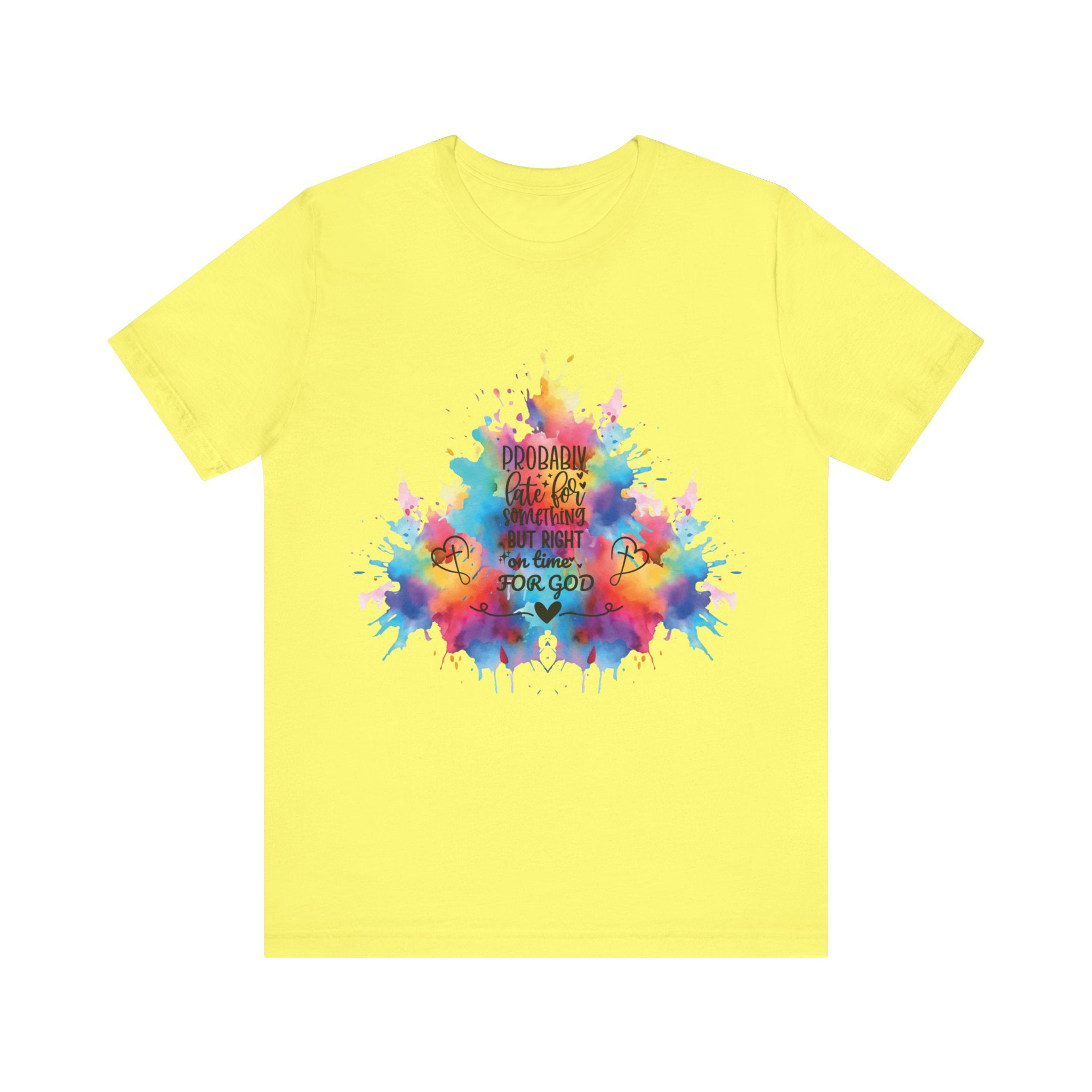 Ecclesiastes 3:1 T-Shirt – Unisex Jersey Short Sleeve Tee with Color Splash Artwork, Inspirational Bible Verse