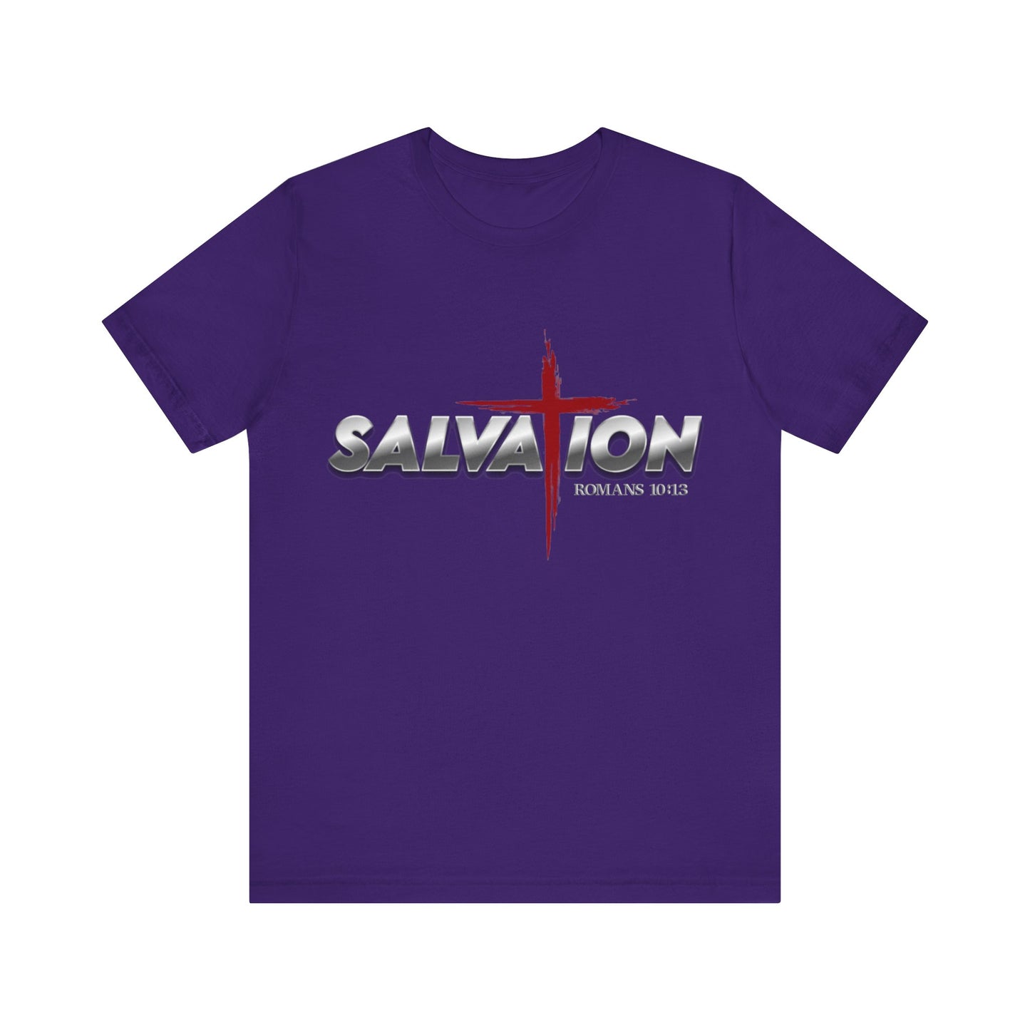 Salvation Christian T-Shirt — Romans 10:13 | Unisex Jersey Short Sleeve Tee
