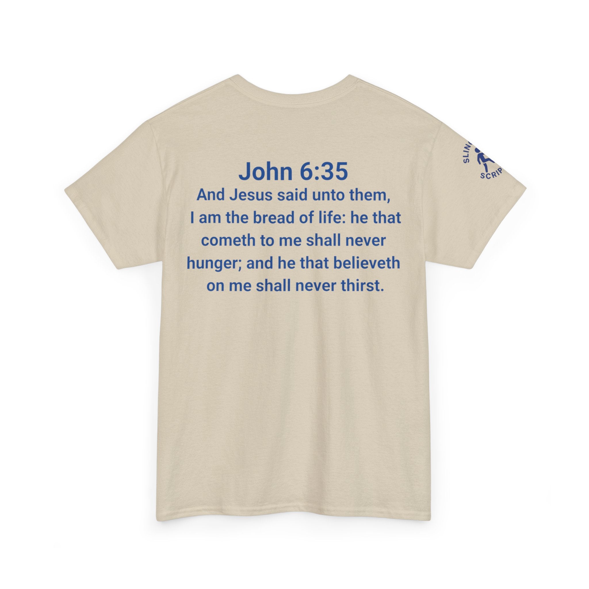 His Name Is Wonderful Tee | John 6:35 Wonder Bread Parody Shirt | Unisex Heavy Cotton Christian T-Shirt