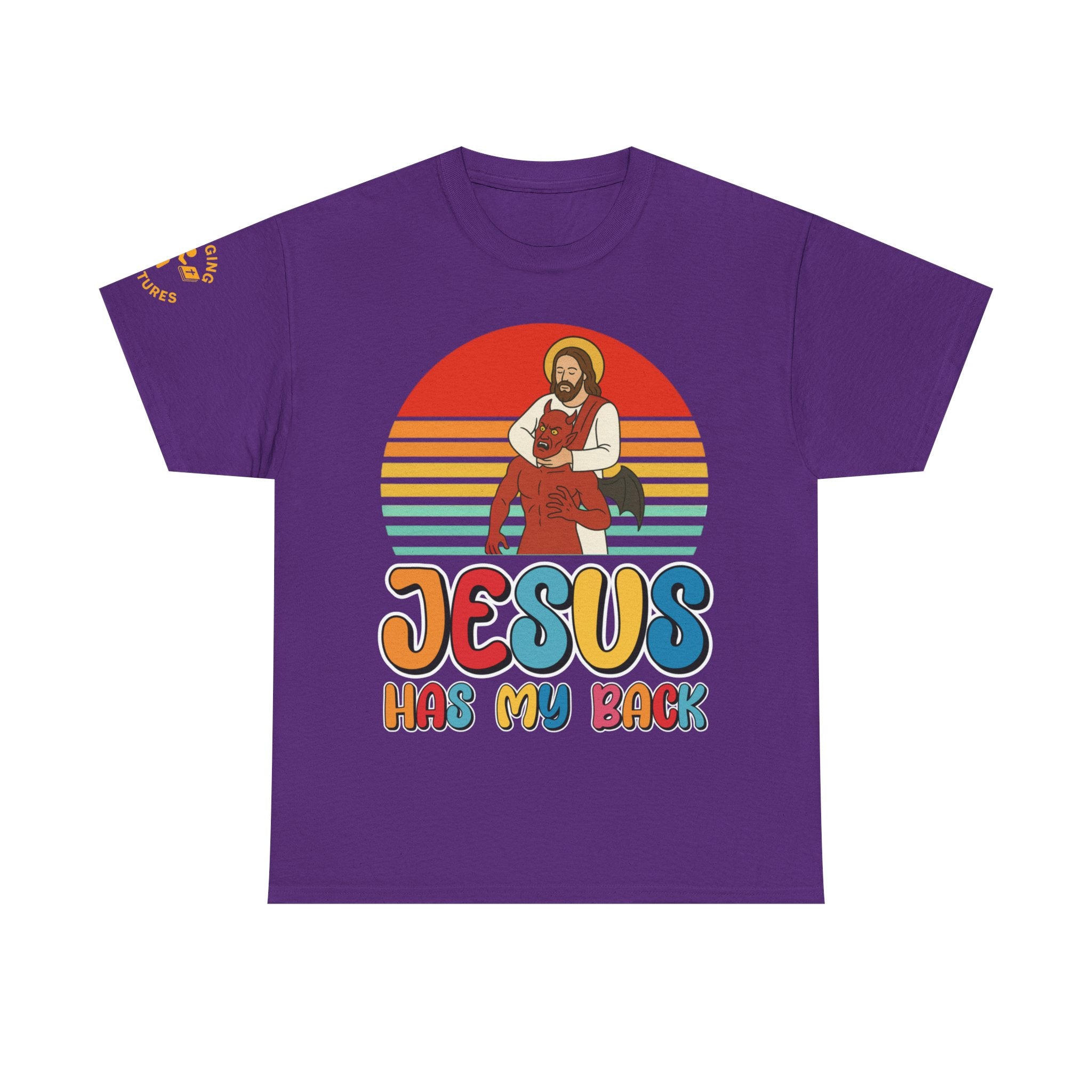 Jesus Has My Back | Unisex Heavy Cotton Christian T-Shirt