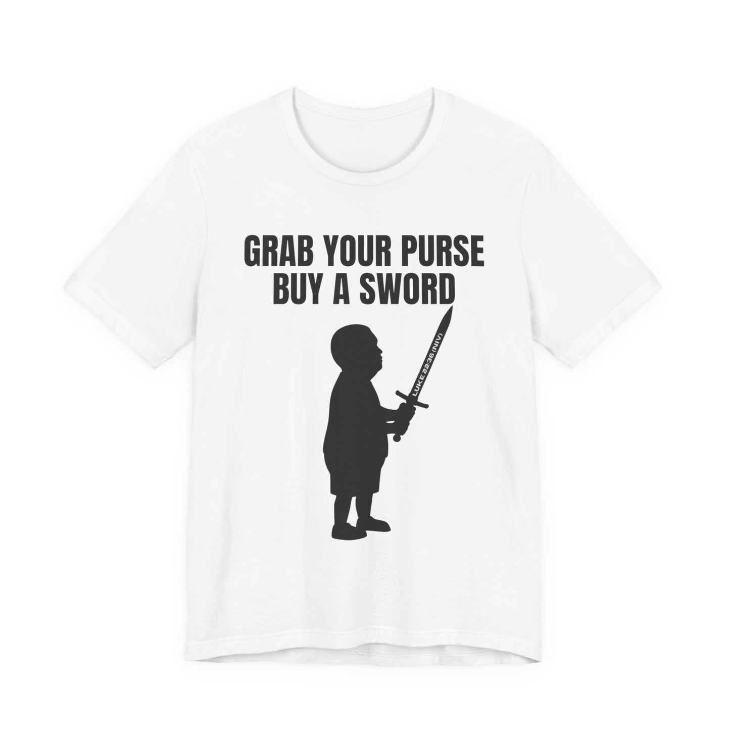 Grab Your Purse — Buy a Sword | Bobby Hill “Don’t Touch It” Tee (Luke 22:36)