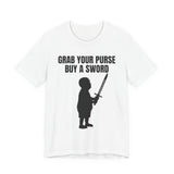 Grab Your Purse — Buy a Sword | Bobby Hill “Don’t Touch It” Tee (Luke 22:36)