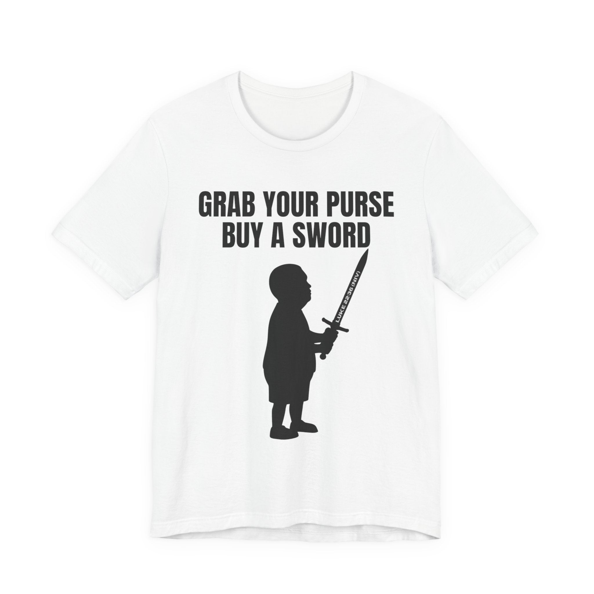 Grab Your Purse — Buy a Sword | Bobby Hill “Don’t Touch It” Tee (Luke 22:36)