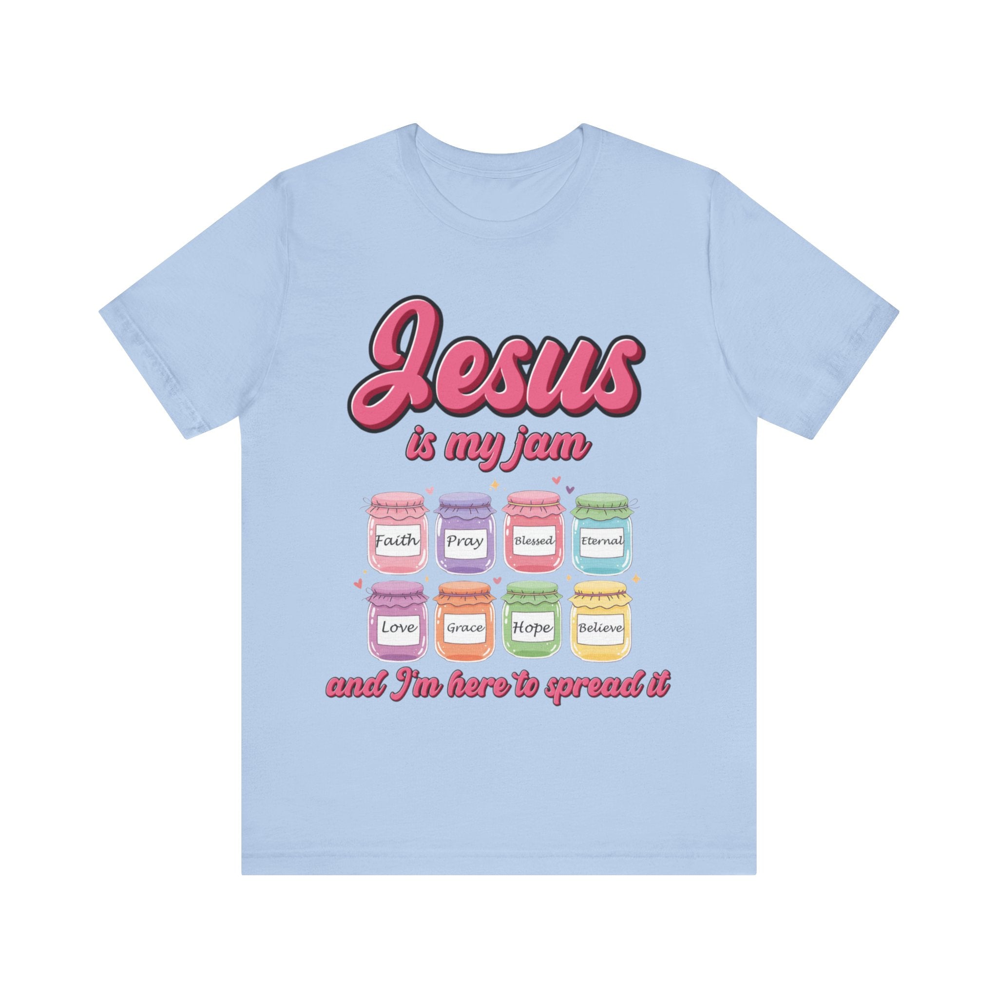 Jesus Is My Jam Tee | Unisex Jersey Christian T-Shirt | Fun Scripture Shirt | Faith-Based Graphic Tee