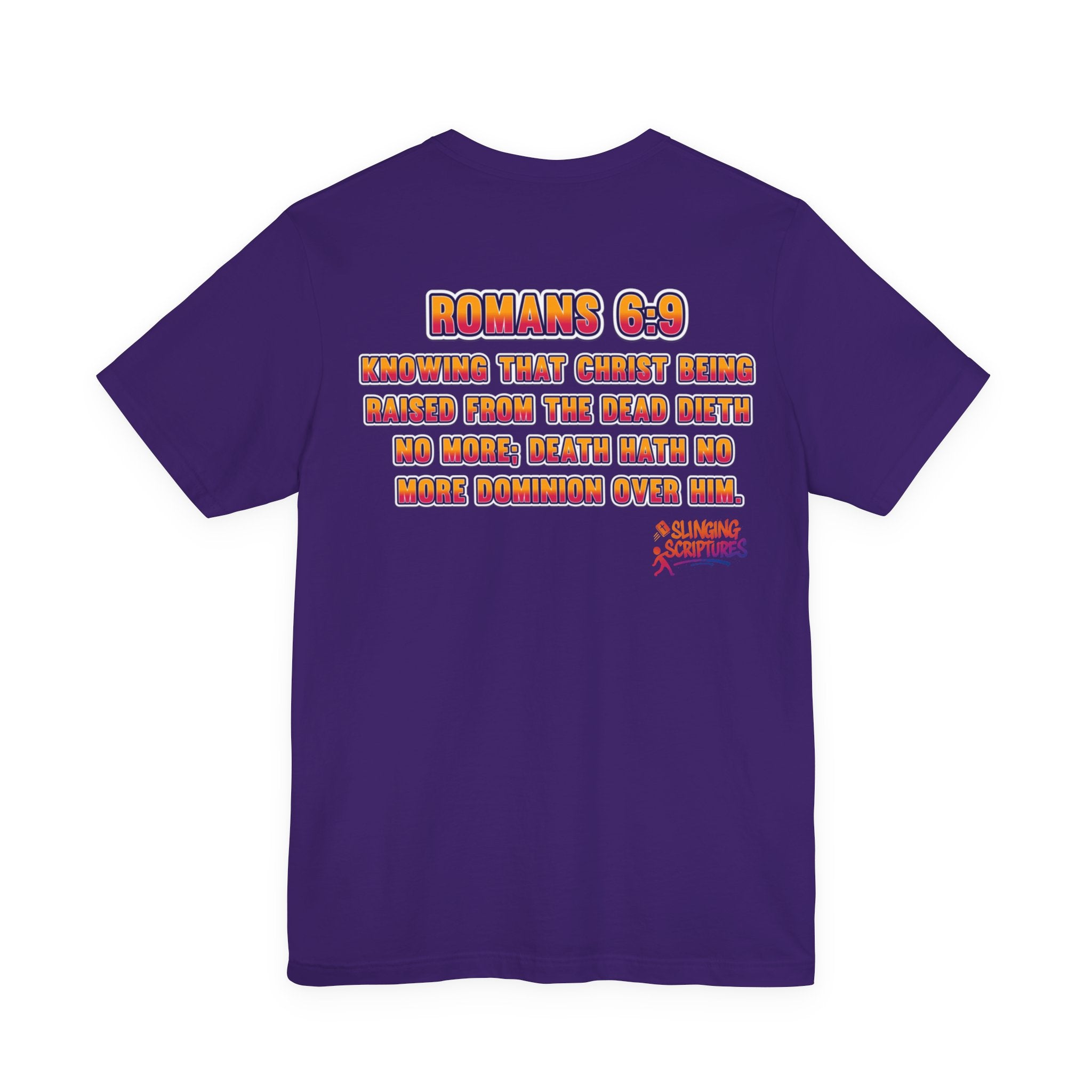 Jesus Deadlifter Tee – Romans 6:9 Unisex Jersey T-Shirt, Gym Shirt, Fitness Apparel, Biblical Strength Tee