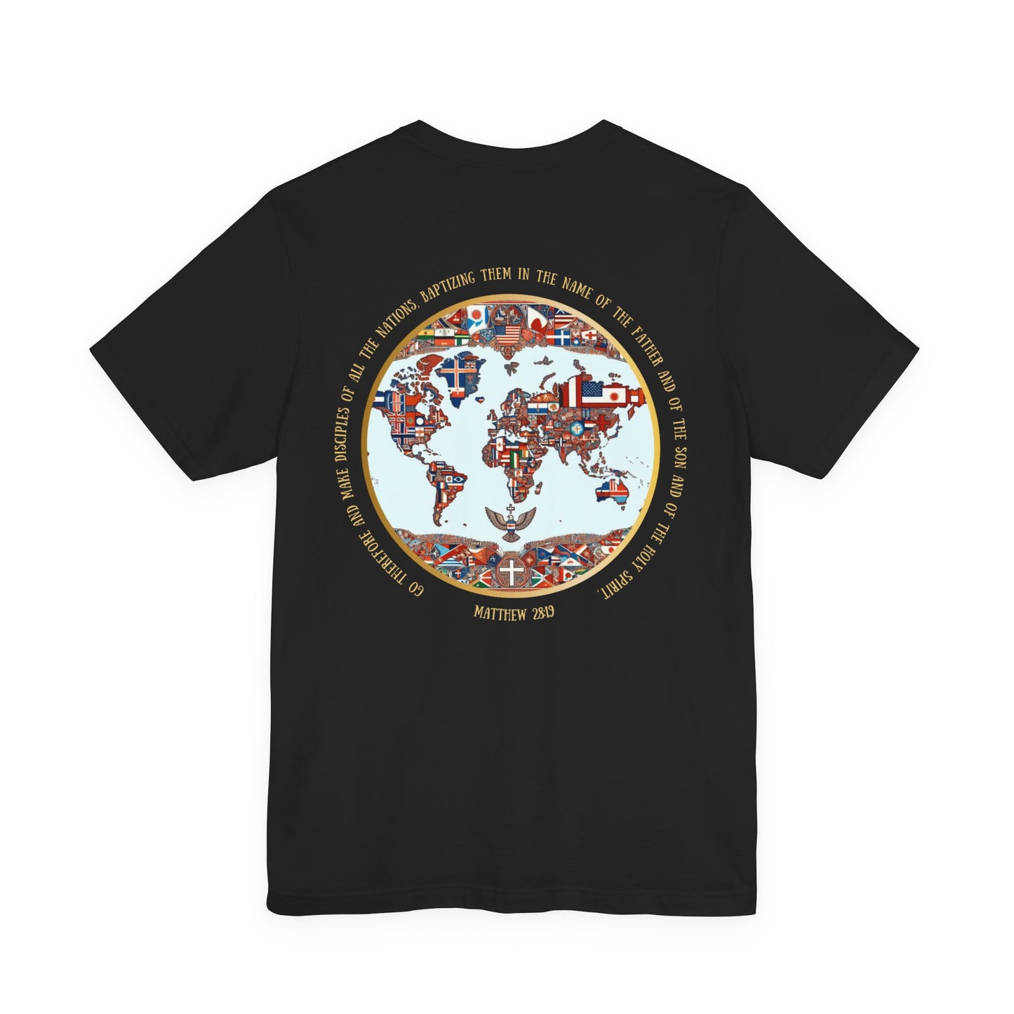 Go and Make Disciples Tee – Matthew 28:19, Unisex, Jersey Short Sleeve, Christian Travel Fashion”