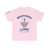 Restored by the Lord Tee | 2 Corinthians 5:17 Scripture Shirt | Christian Rebuild T-Shirt | Unisex Heavy Cotton Tee
