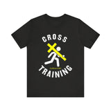 Cross Training — Matthew 16:24 | Unisex Jersey Short Sleeve Christian T-Shirt