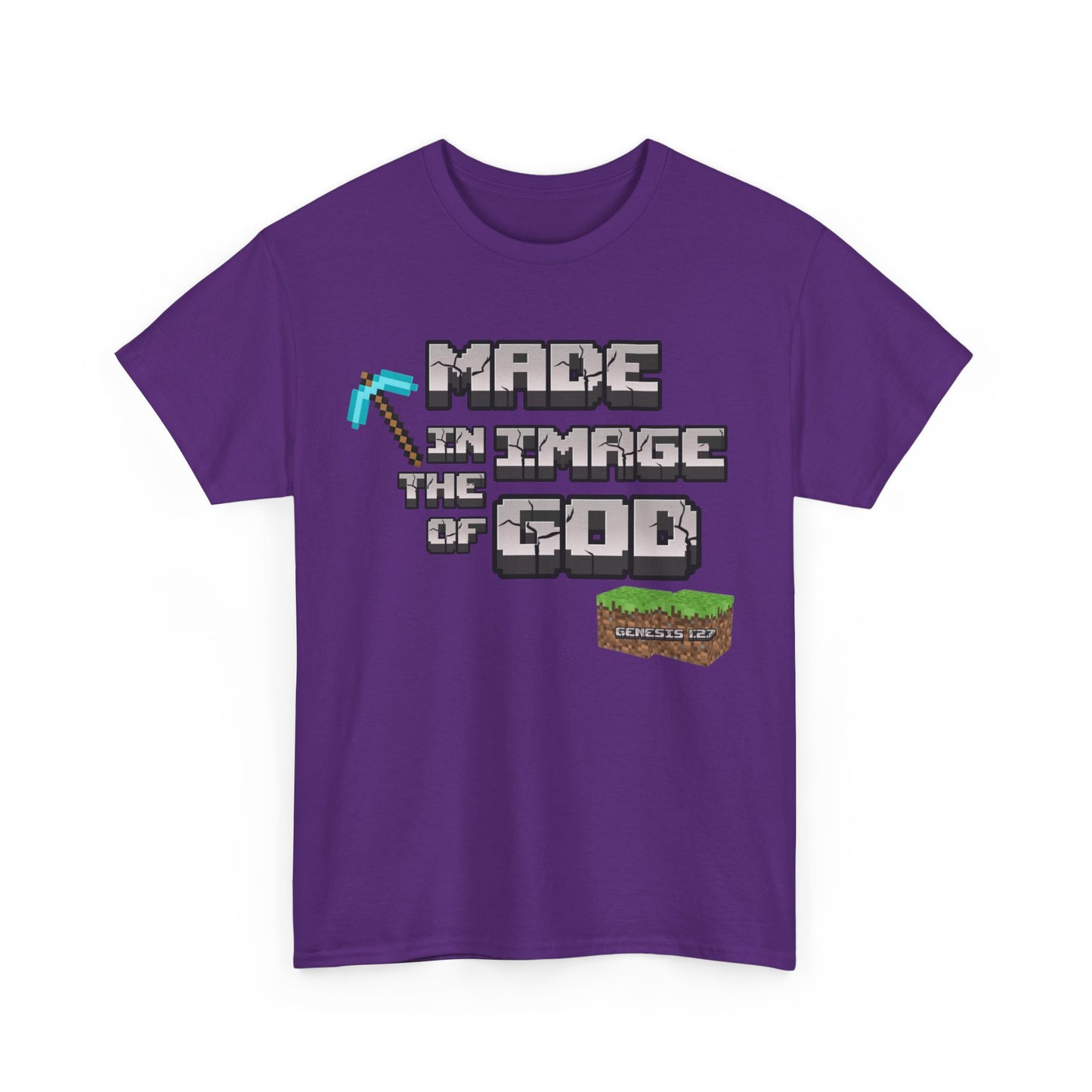 Genesis 1:27 Minecraft-Inspired Christain T-Shirt - Unisex
