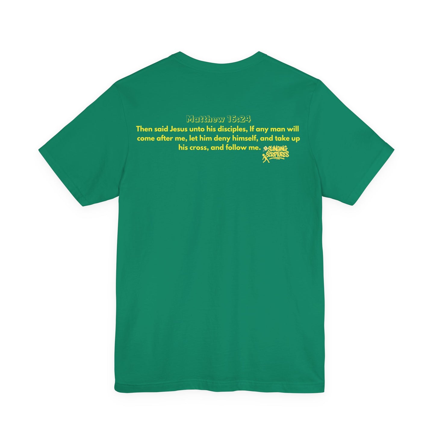 Cross Training — Matthew 16:24 | Unisex Jersey Short Sleeve Christian T-Shirt