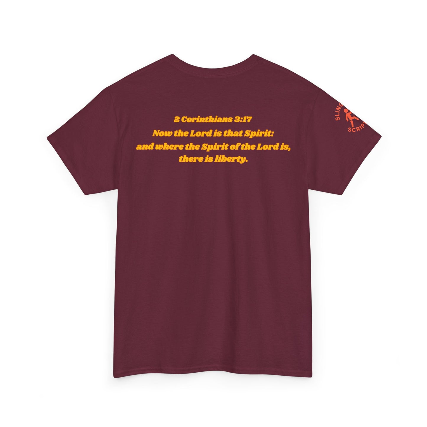 Catch the Spirit — 2 Corinthians 3:17 Retro Skate | Unisex Heavy Cotton Christian T-Shirt
