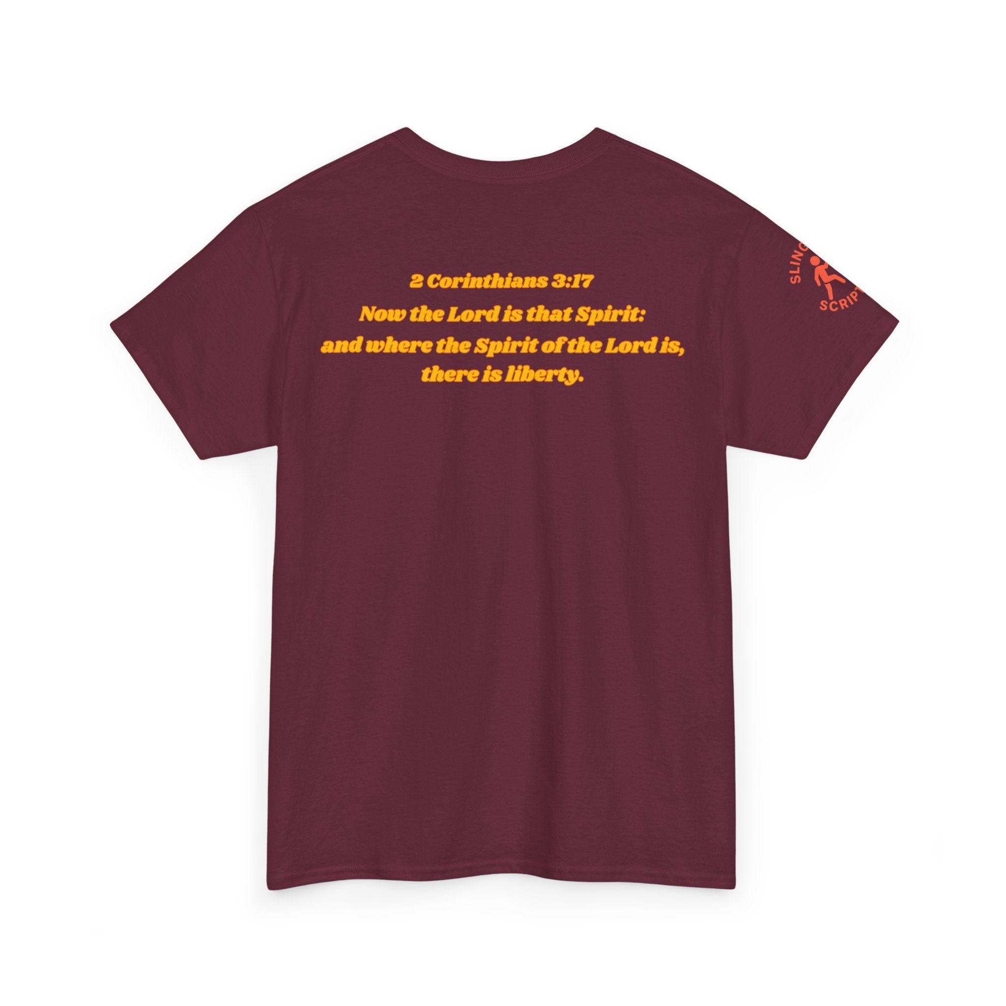 Catch the Spirit — 2 Corinthians 3:17 Retro Skate | Unisex Heavy Cotton Christian T-Shirt