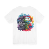 Be Transformed Tee – Inspirational Christian Watercolor Unisex Jersey Shirt (Romans 12:2)