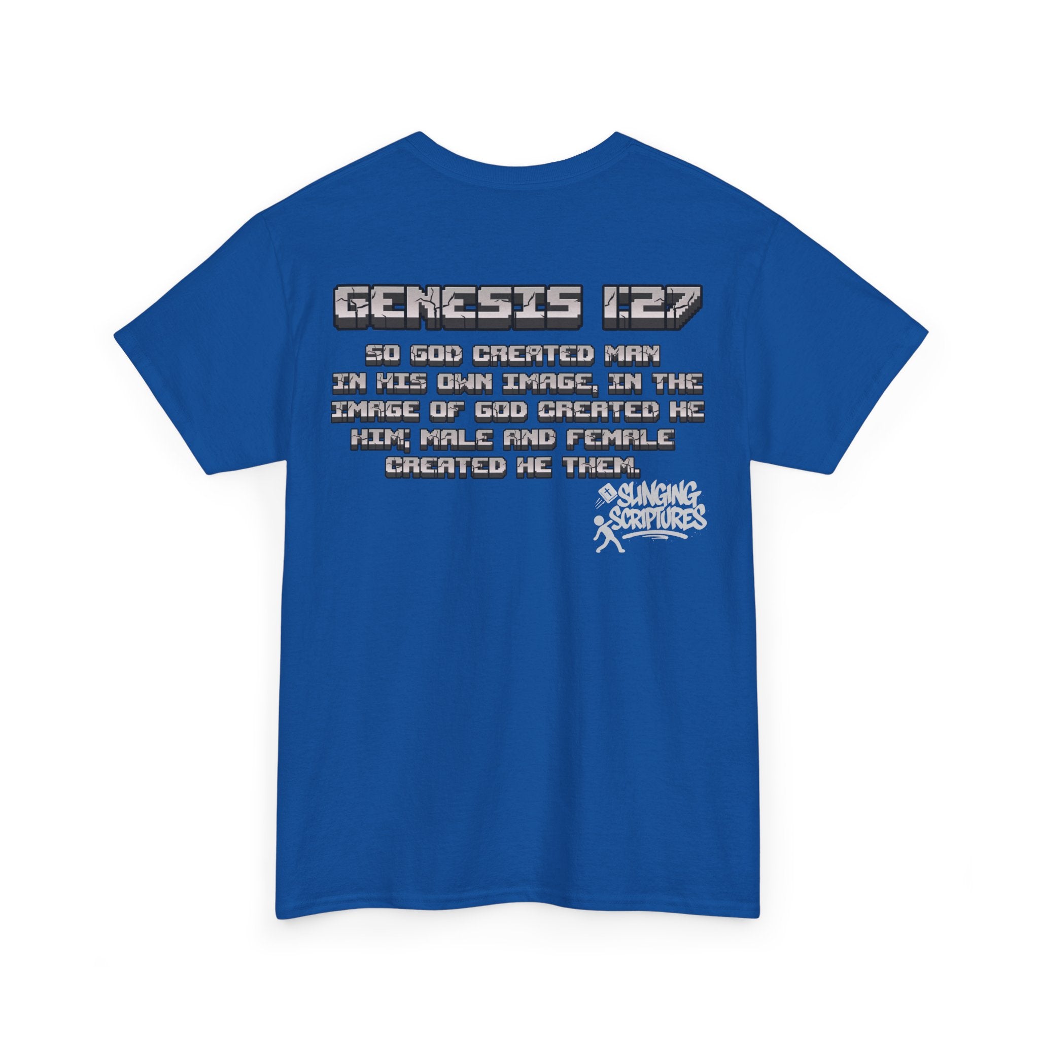 Genesis 1:27 Minecraft-Inspired Christain T-Shirt - Unisex