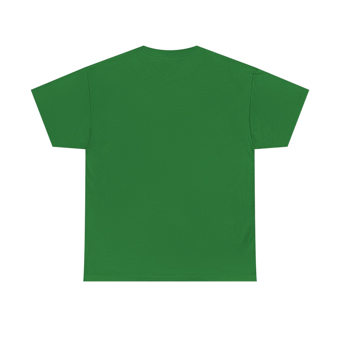 back is blank on a green t shirt