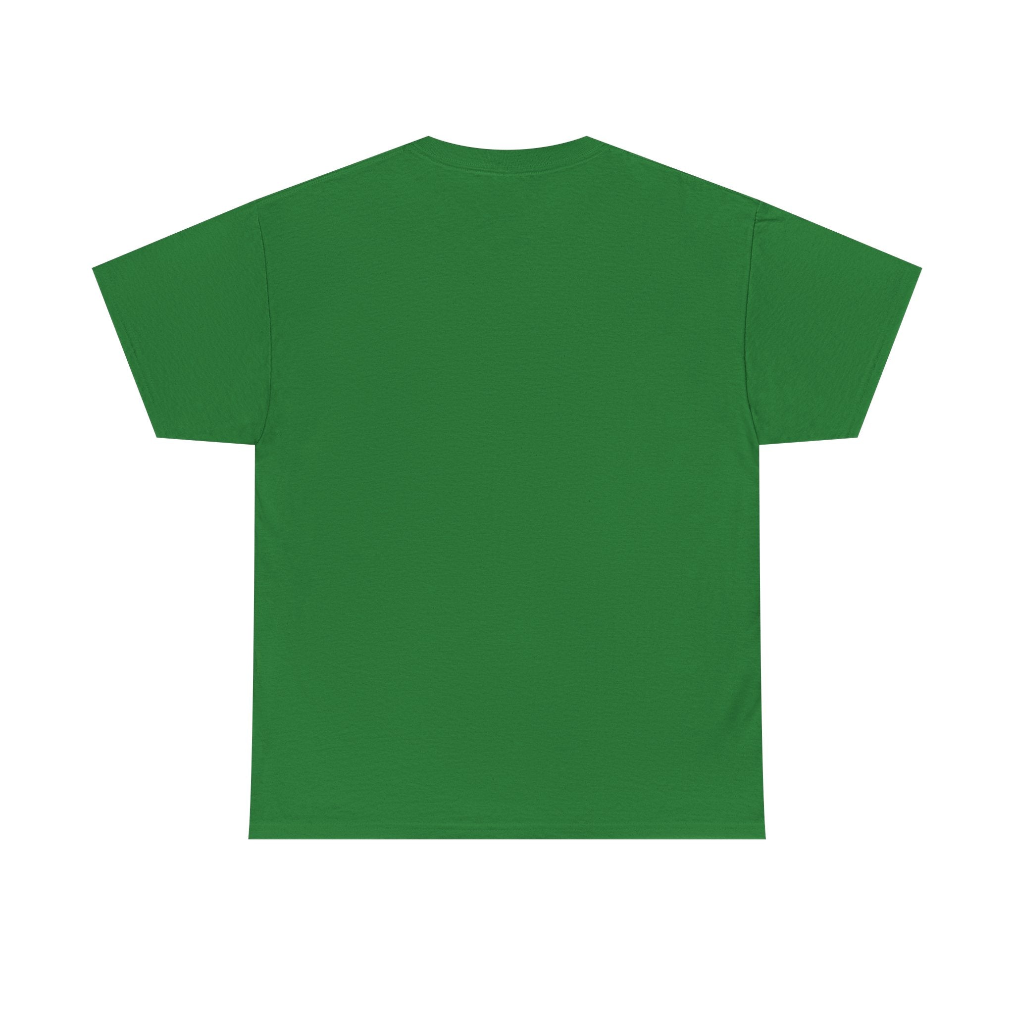 back is blank on a green t shirt