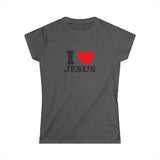 I ❤️ Jesus Women’s Tee | Christian Softstyle T-Shirt
