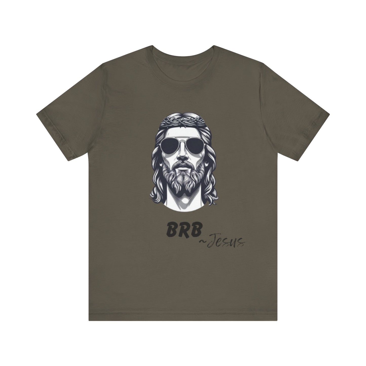 BRB — Jesus Retro Script | John 14:6 Unisex Jersey Short Sleeve Christian T-Shirt