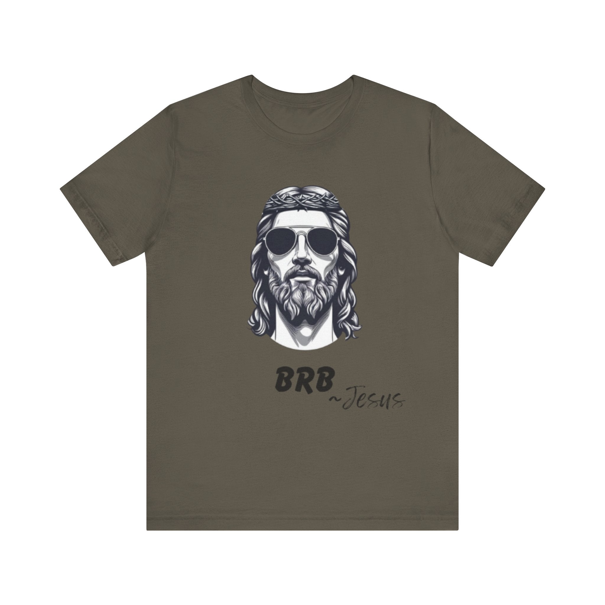 BRB — Jesus Retro Script | John 14:6 Unisex Jersey Short Sleeve Christian T-Shirt