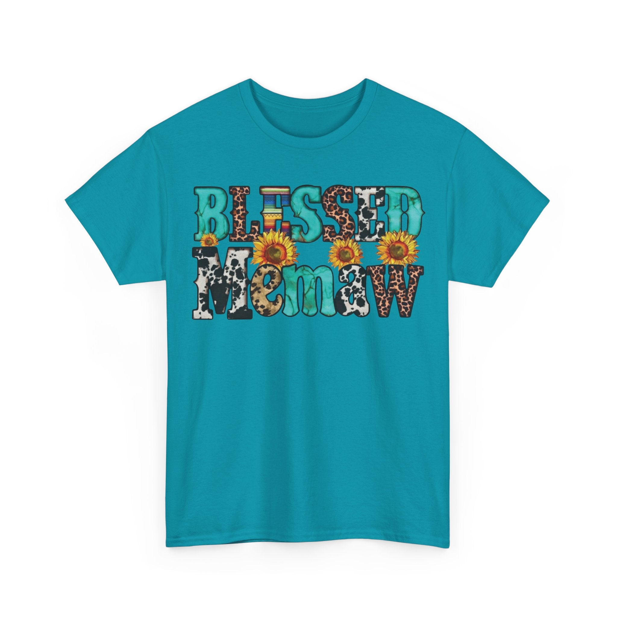 Blessed memaw Sunflower T-Shirt | Faith-Inspired Grandma Tee
