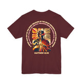 Matthew 28:19 Christian T-Shirt – Unisex Jersey Short Sleeve Faith Tee with Great Commission Design