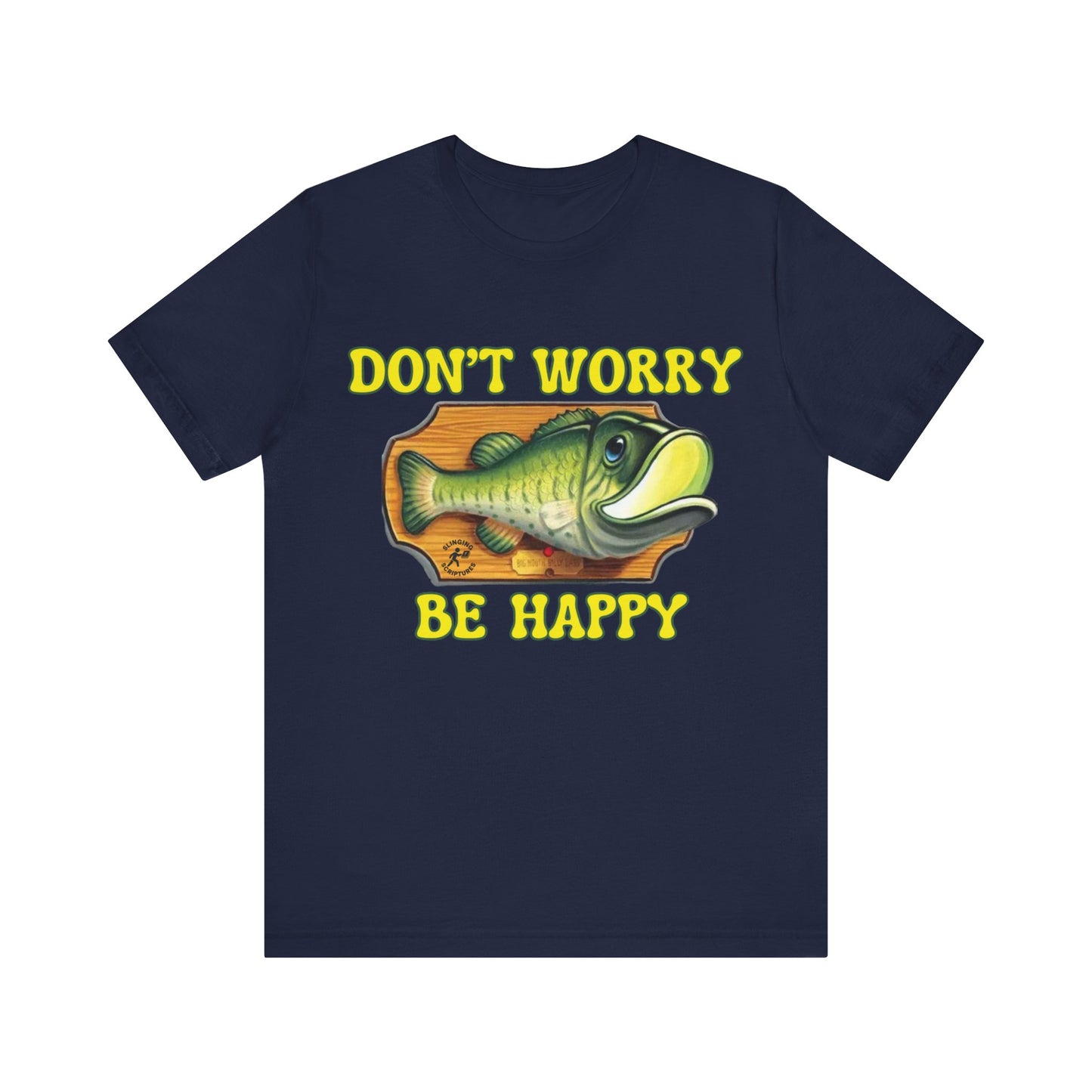 Funny Fish Tee | Philippians 4:6–7 Scripture Shirt | Christian Fisherman T-Shirt | Unisex Jersey Short Sleeve