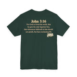 God So Loved the World — John 3:16 | Unisex Jersey Short Sleeve Christian T-Shirt