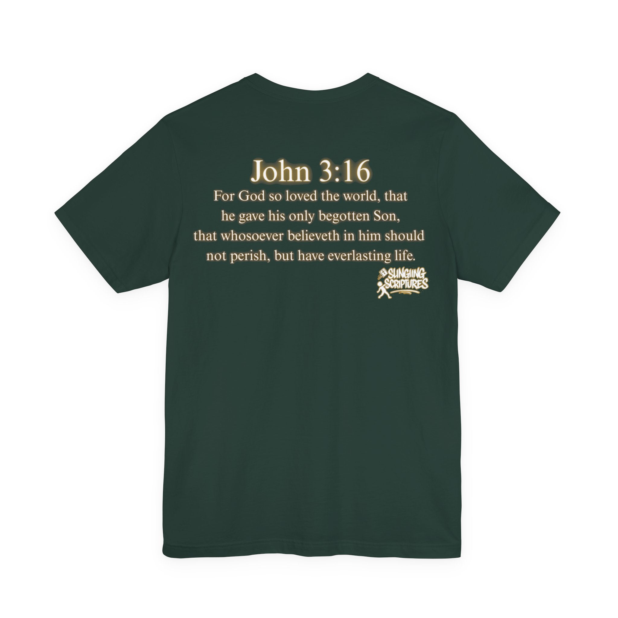 God So Loved the World — John 3:16 | Unisex Jersey Short Sleeve Christian T-Shirt