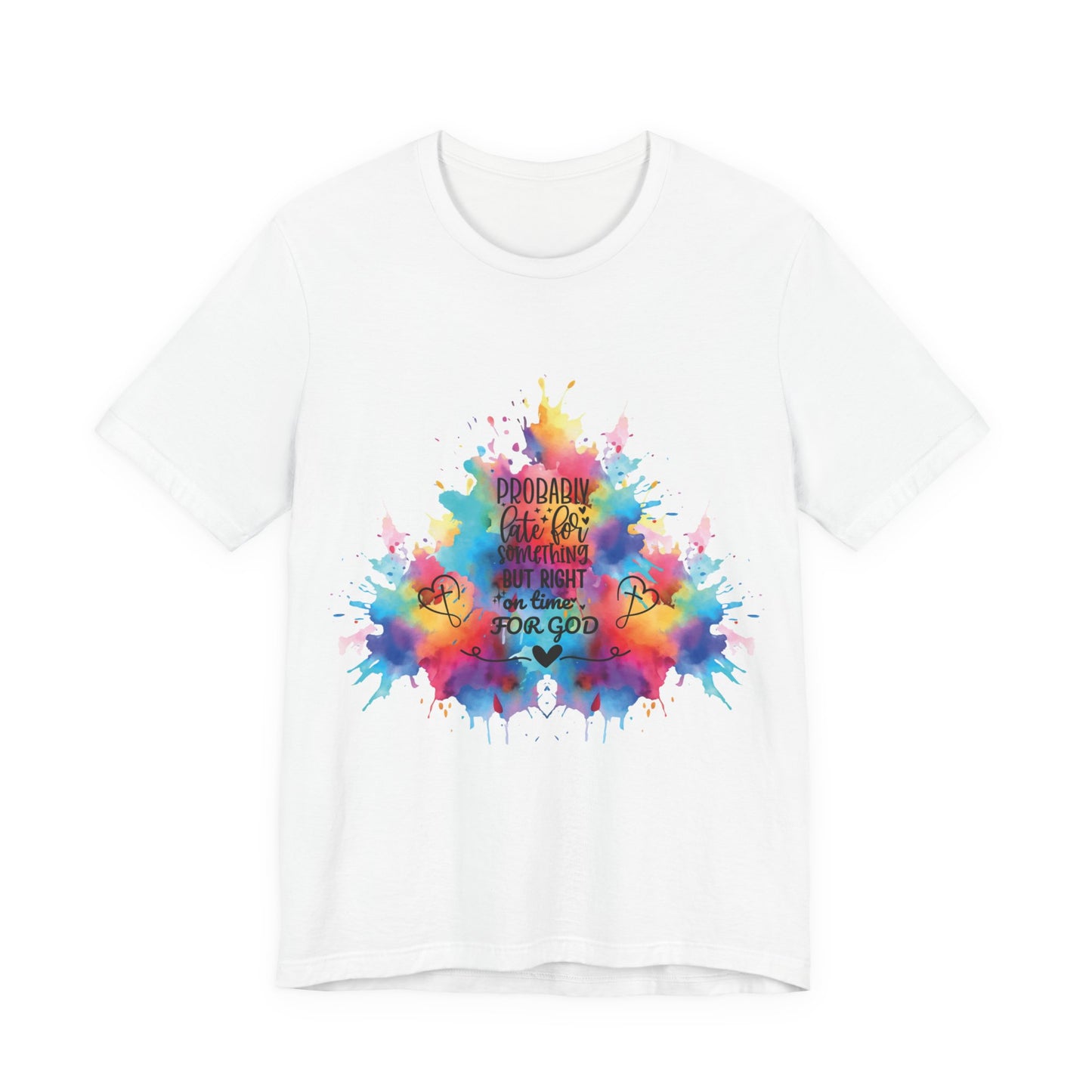 Ecclesiastes 3:1 T-Shirt – Unisex Jersey Short Sleeve Tee with Color Splash Artwork, Inspirational Bible Verse