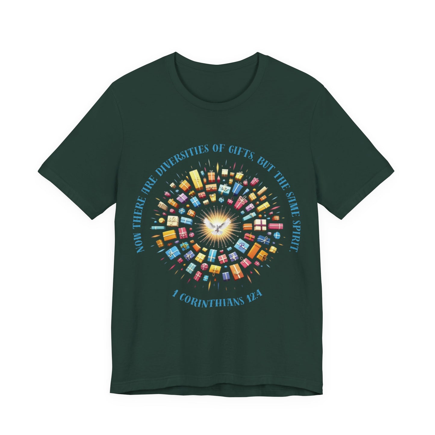Diversity of Gifts — 1 Corinthians 12:4 | Unisex Jersey Short Sleeve Christian T-Shirt