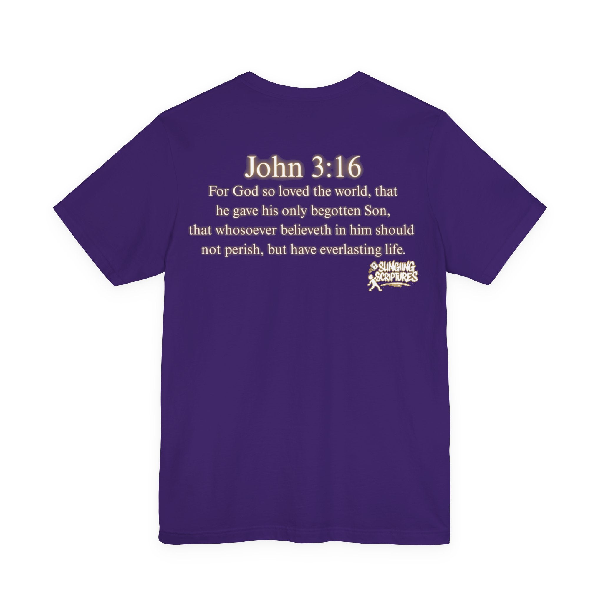 God So Loved the World — John 3:16 | Unisex Jersey Short Sleeve Christian T-Shirt