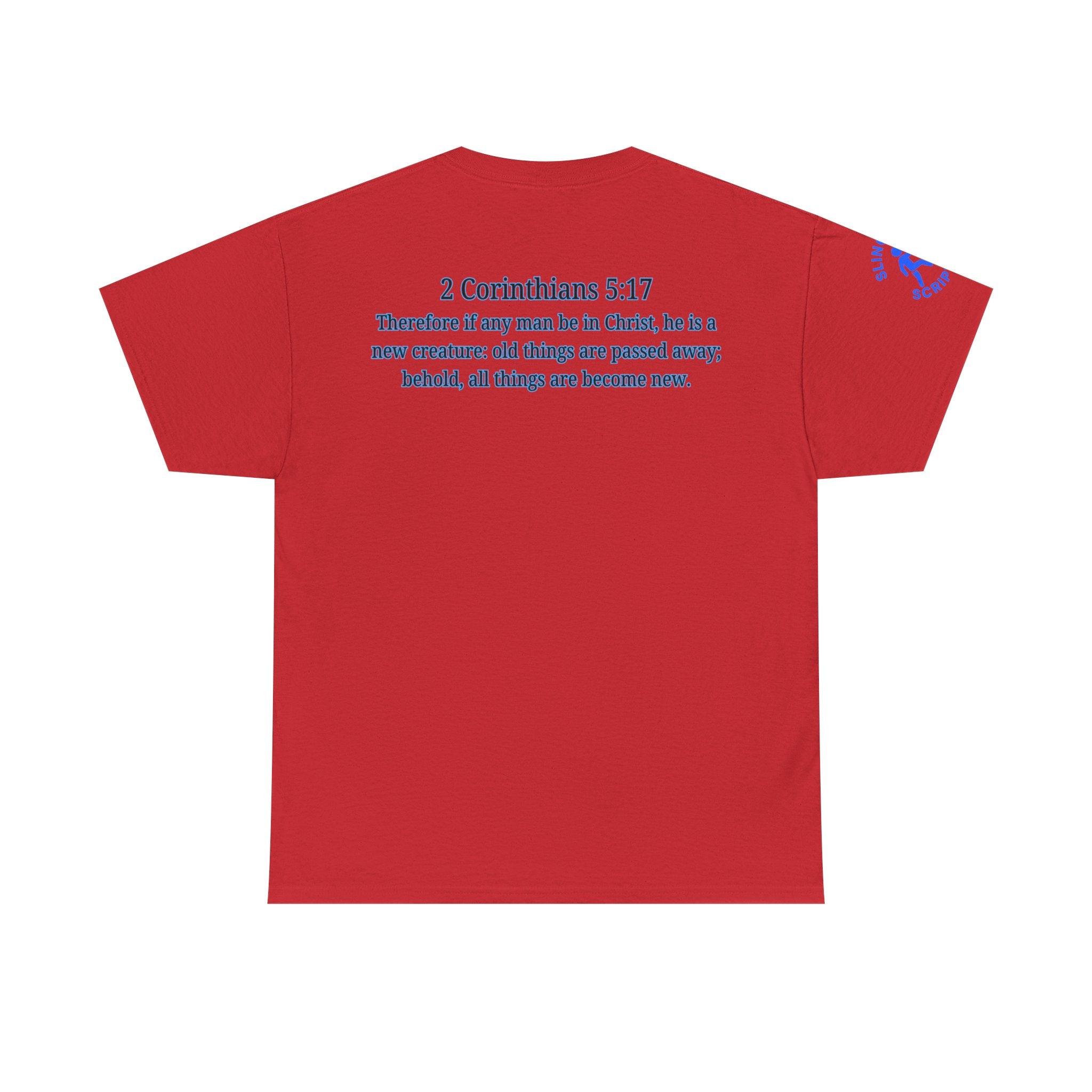 Restored by the Lord Tee | 2 Corinthians 5:17 Scripture Shirt | Christian Rebuild T-Shirt | Unisex Heavy Cotton Tee